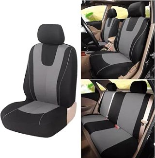 Fundas asientos coche gris-negro. Nuevas