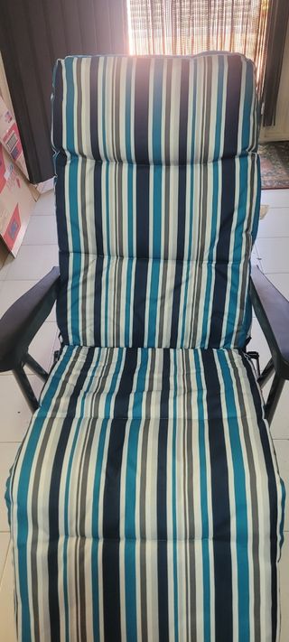 2 Tumbonas plegables azul gris