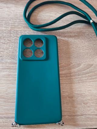 Funda Xiaomi 14T Pro + cordón verde