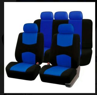 Fundas asientos coche azul-negro