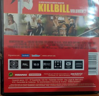Kill Bill Vol. 1 y 2 (DVDs)
