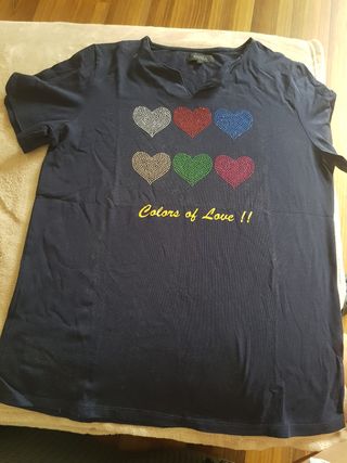 Camiseta Niki 💙 corazones