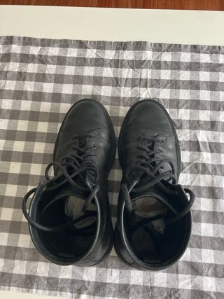 Botines ZARA piel negros 41