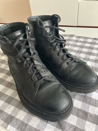 Botines ZARA piel negros 41
