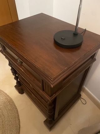 Mesilla noche 4 cajones madera