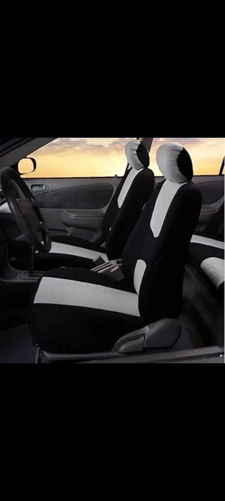 Fundas asientos coche gris. Juego completo
