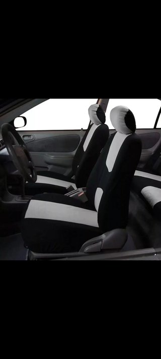 Fundas asientos coche gris. Juego completo