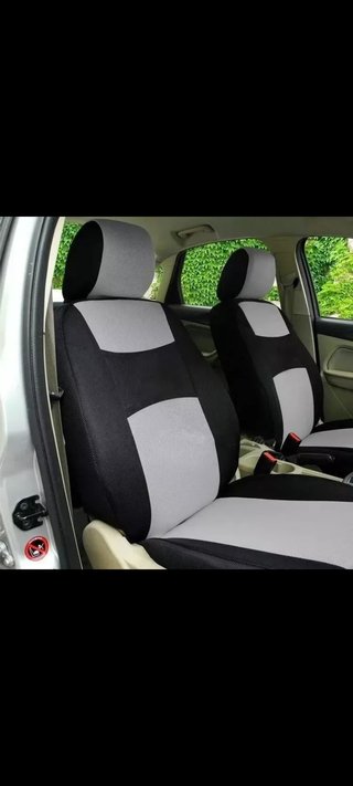 Fundas asientos coche gris. Juego completo
