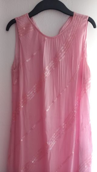 Vestido Amitié rosa fiesta