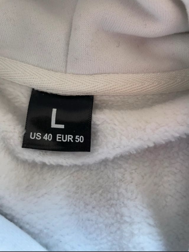 Sudadera blanca c/estampado