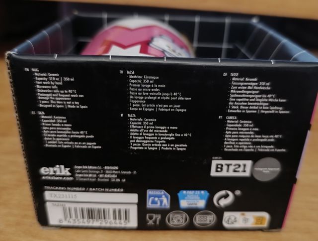 Taza BT21 Mang - Nueva con caja