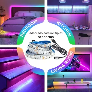 Tira LED Bluetooth 5m multicolor