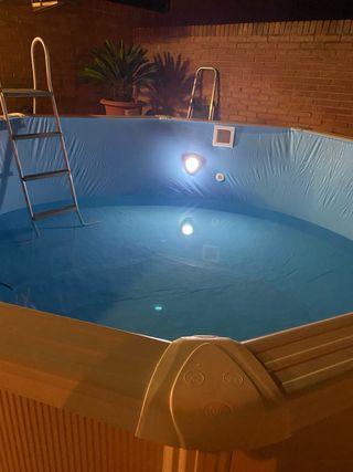 Piscina acero con depuradora arena