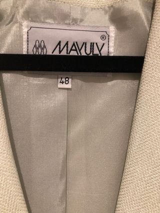 Blazer beige, talla como una 44