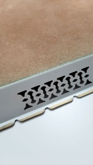 Vassoio vintage metallo fiori
