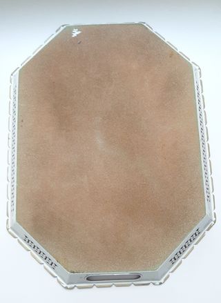 Vassoio vintage metallo fiori