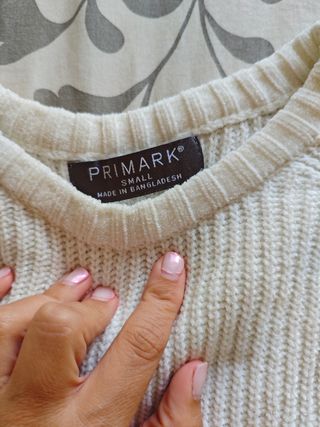 Jersey Primark blanco - Talla S