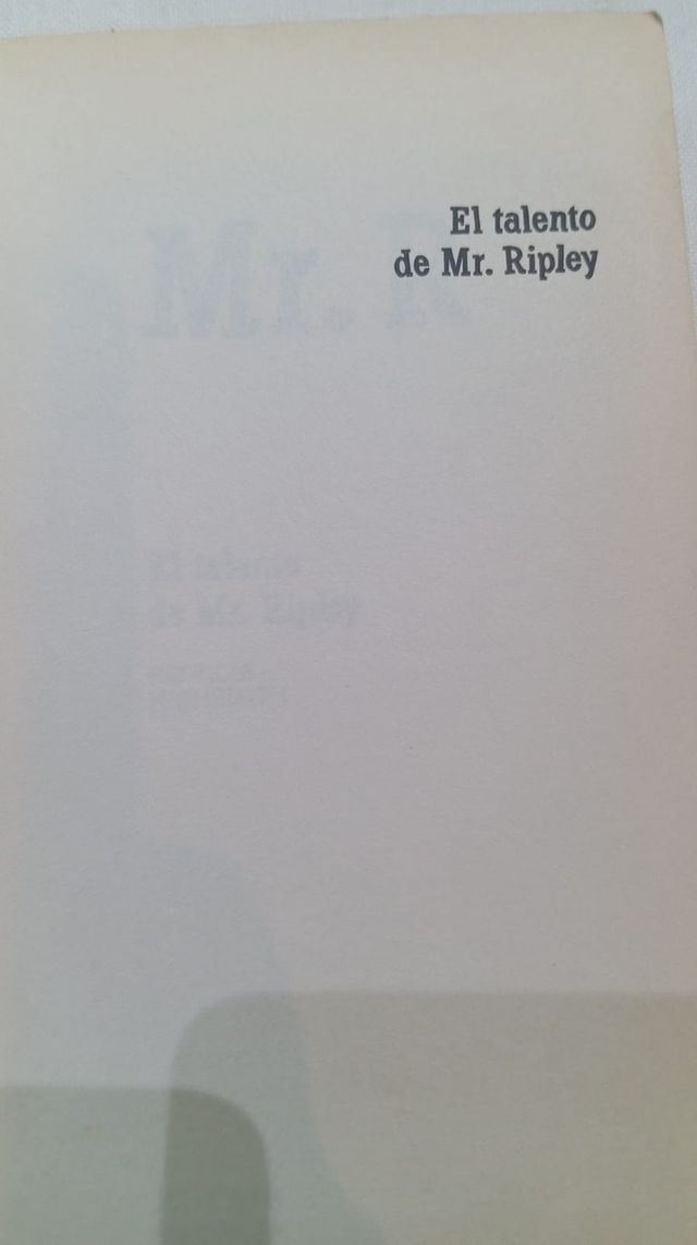 El talento de Mr. Ripley