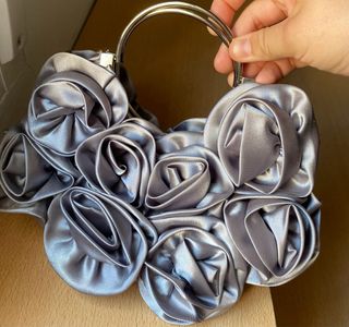Bolso gris flores - Boda