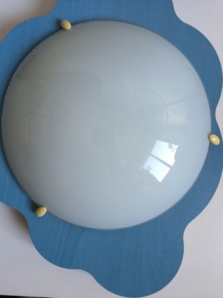 Plafón infantil azul - Lámpara nube