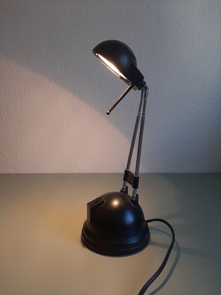 Lámpara escritorio vintage negra