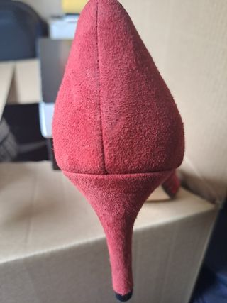Salón Gloria Ortiz rojo, tacón 8cm, talla 37