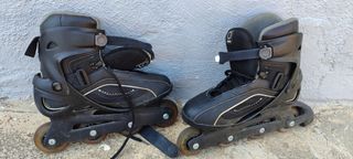 Patines linea+bolsa transporte+protecciones muñeca