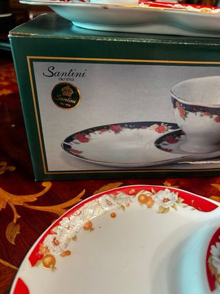 Juego té Santini porcelana