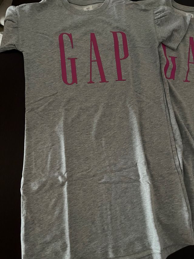 Vestidos GAP niña - Gris/Rosa