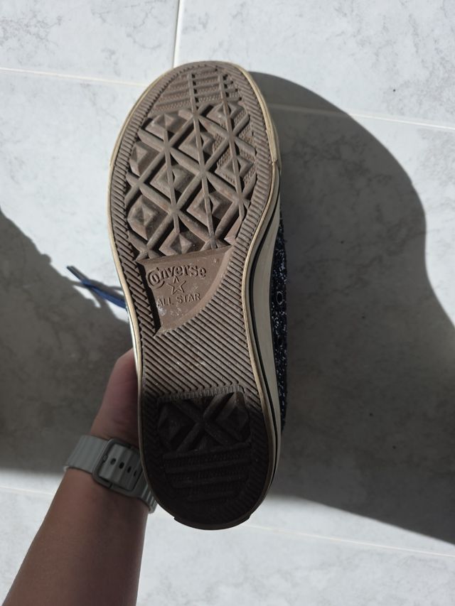 Converse glitter blu 39