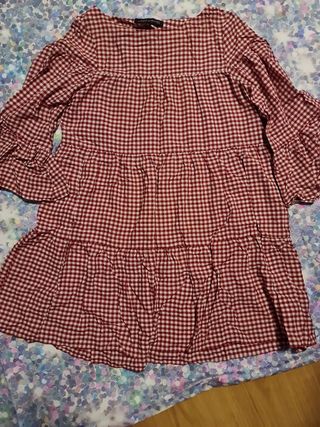 Vestido Vichy Rojo Blanco