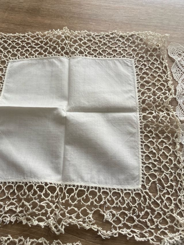 6 Sciarpe antiche in pizzo