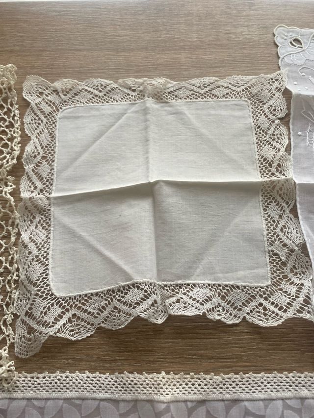 6 Sciarpe antiche in pizzo