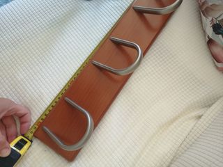 Colgador madera 3 ganchos - marrón