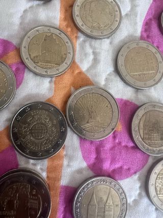 Monedas 2€ colección: 37 piezas