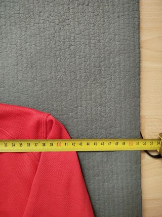 Camiseta Salomon running M roja y gris