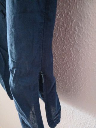 Camisa Blanco azul talla L