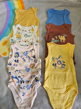 Lote 6 Bodys Bebé