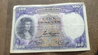 Billete 100 Pesetas 1931 G. Fernández de Córdoba