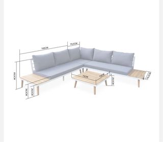 Conjunto exterior Chill Out blanco y marrón