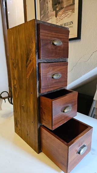Cajonera madera pino 4 cajones