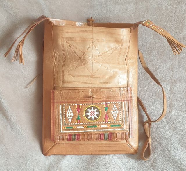 Bolso bandolera cuero marrón