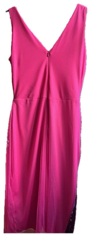 REBAJAS Vestido lentejuelas fucsia-morado