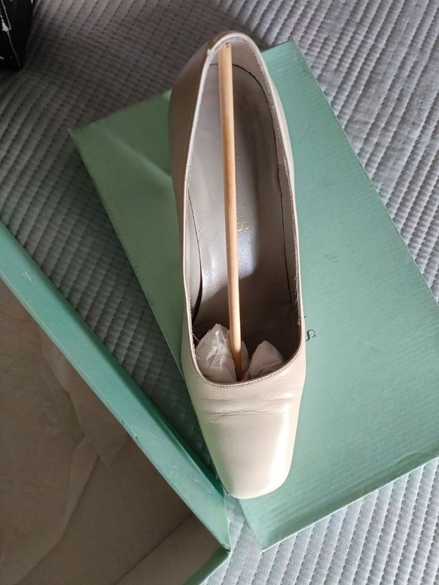 Zapatos novia Pronovias beige 37