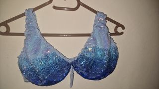 Conjunto Bikini NUEVO Calzedonia lentejuelas azul