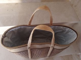 Capazo mimbre antiguo