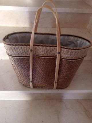 Capazo mimbre antiguo