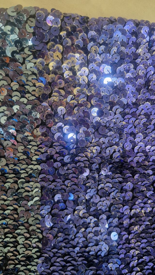 Fascia top con paillettes blu