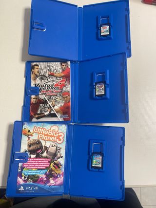 3 Juegos PSVita:  LittleBigPlanet, Virtua Tennis 4
