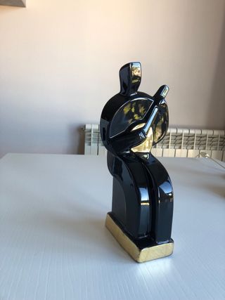 Lámpara cristal + Figuras porcelana